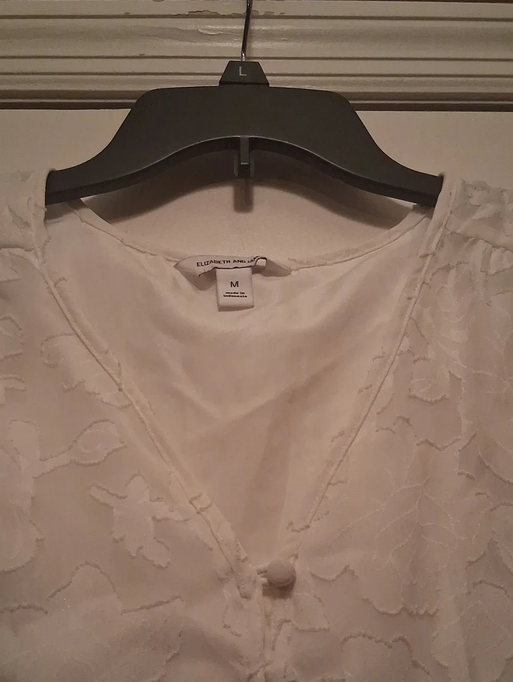 Elizabeth And James Blanca Floral Burnout Peplum Blouse